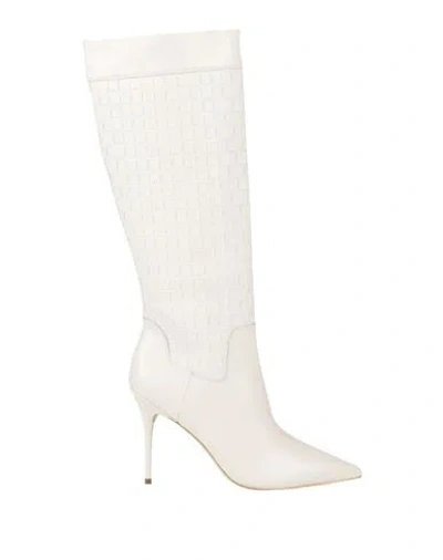 Gold & Rouge Woman Boot Off White Size 8 Leather In Multi