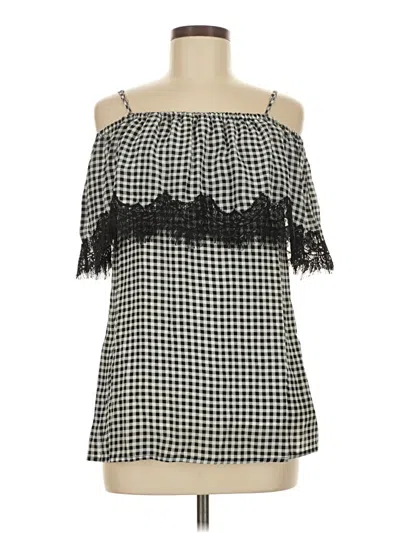 Pre-owned Gold Hawk 3/4 Sleeve Blouse In Black