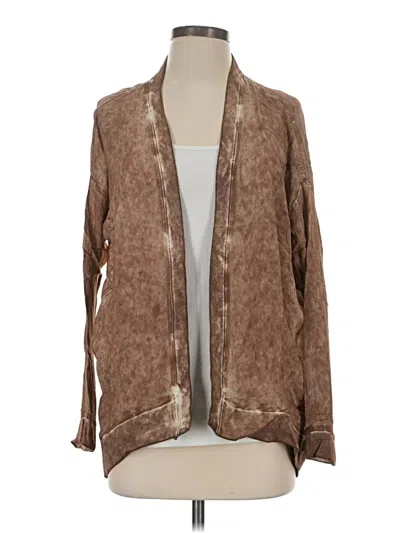 Pre-owned Gold Hawk Cardigan Sweater In Brown