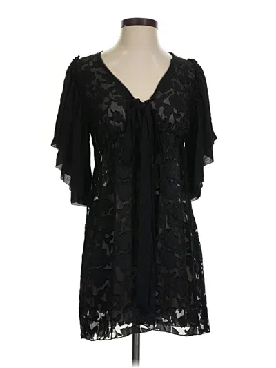 Pre-owned Gold Hawk Cocktail Dress In Black