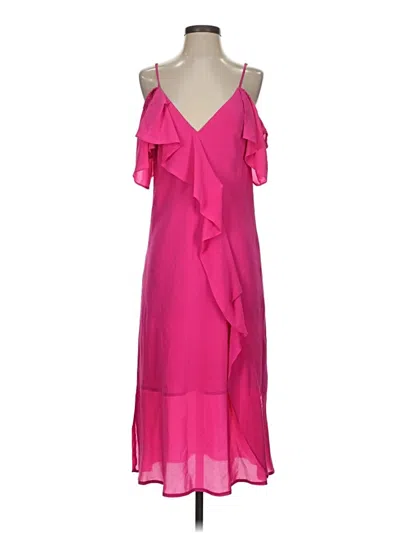 Gold Hawk Cocktail Dress In Pink