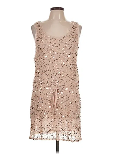 Pre-owned Gold Hawk Cocktail Dress In Tan