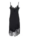 Gold Hawk Grace Mid-bias Slip Dres In Black