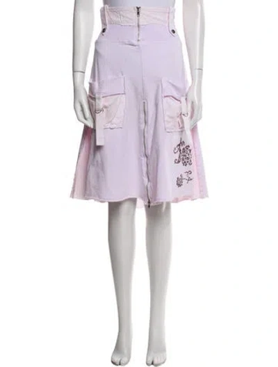 Pre-owned Gold Hawk Knee-length Skirt In Blue