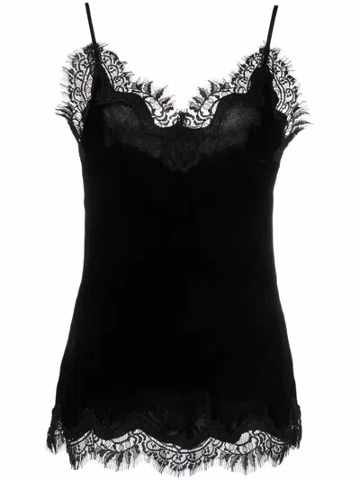 GOLD HAWK GOLD HAWK LACE-TRIM SLEEVELESS TOP