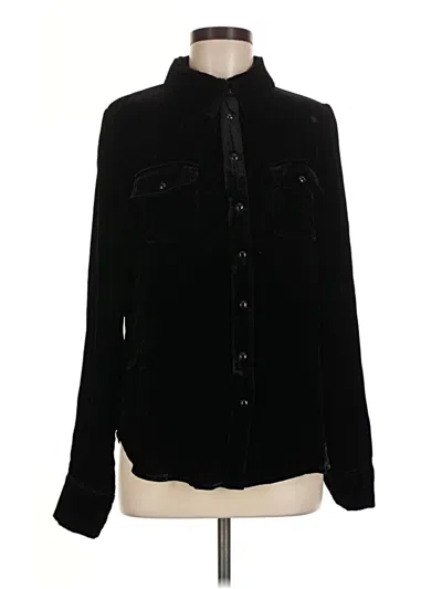 Pre-owned Gold Hawk Long Sleeve Blouse In Black