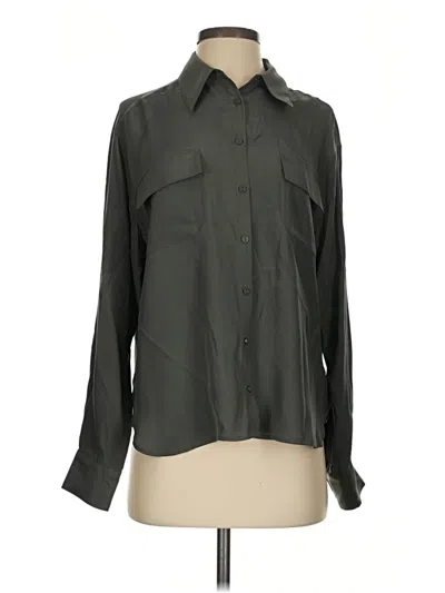 Gold Hawk Long Sleeve Blouse In Green