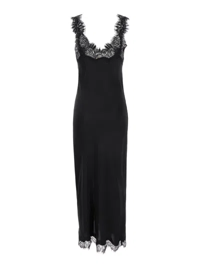 Gold Hawk Miley Dress In Black