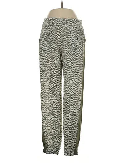 Pre-owned Gold Hawk Silk Pants In Silver