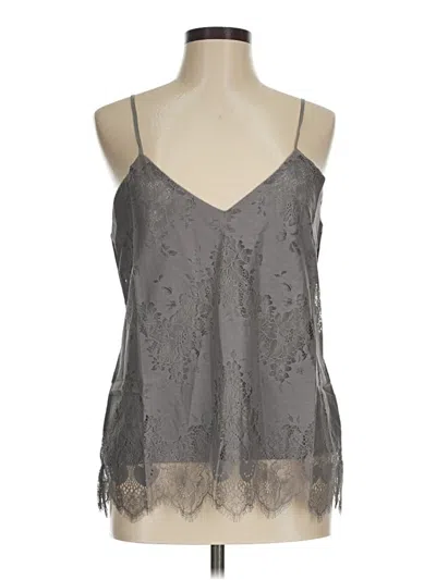 Pre-owned Gold Hawk Sleeveless Blouse In Gray