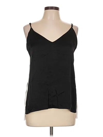 Pre-owned Gold Hawk Sleeveless Top Black Halter Neckline Tops