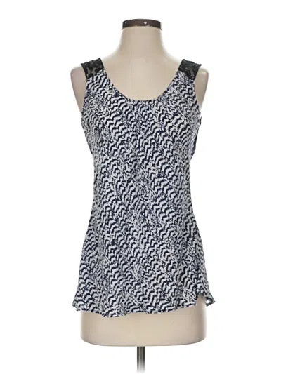 Pre-owned Gold Hawk Tank Top Blue Square Neckline Tops