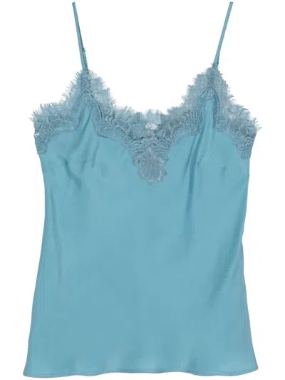 Gold Hawk Claire Coco Cami Silk Top In Blue