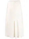 Gold Hawk High-waisted Silk-blend Skirt