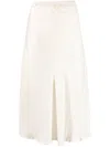 Gold Hawk High-waisted Silk-blend Skirt