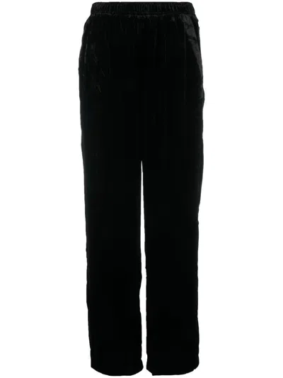 GOLD HAWK GOLD HAWK VELVET WIDE-LEG TROUSERS