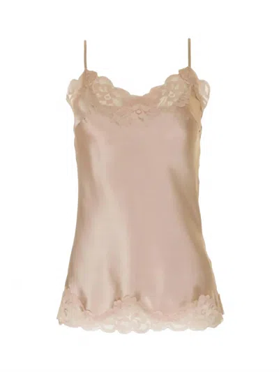 Gold Hawk Women's Floral Lace Cami In Champagne Nude In Neutral