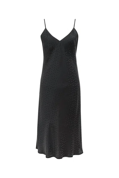 Gold Hawk Women's Jacquard Slip Dress In Black