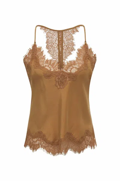 Gold Hawk Women's Lucy Crop Cami In Bronze In Gold