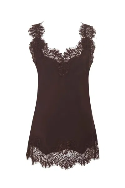 Gold Hawk Women's Megan Lace Tank Top In Fudge