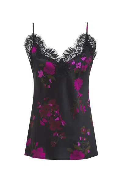 Gold Hawk Women's Silk Printed Camisole In Fuchsia Holland In Multi