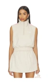 Gold Hinge Active Ease Half Zip In White