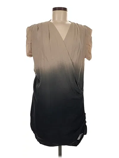 Pre-owned Gold Hinge Cocktail Dress In Gray