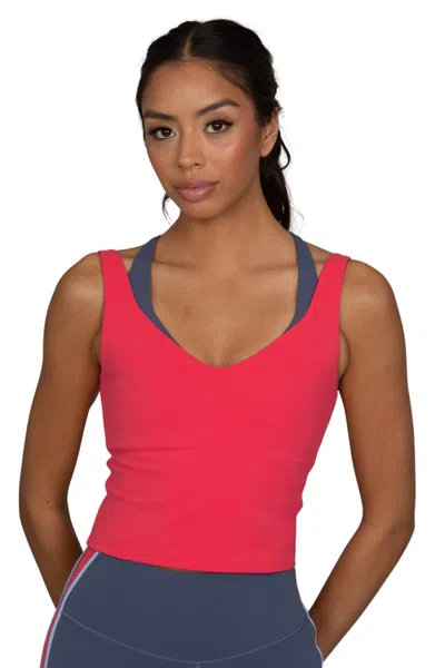 Gold Hinge Double Layer Strydeform Tank In Azalea