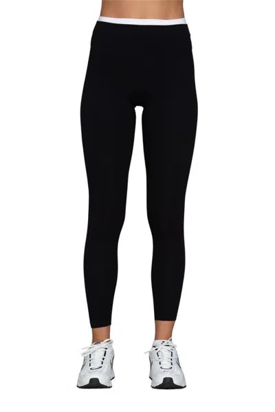 Gold Hinge Double Waist Strydeform Legging In Black