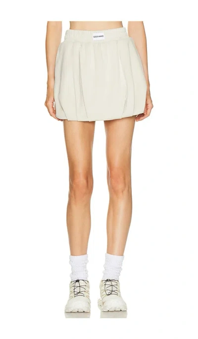 Gold Hinge Luxesoft Bubble Skirt In White