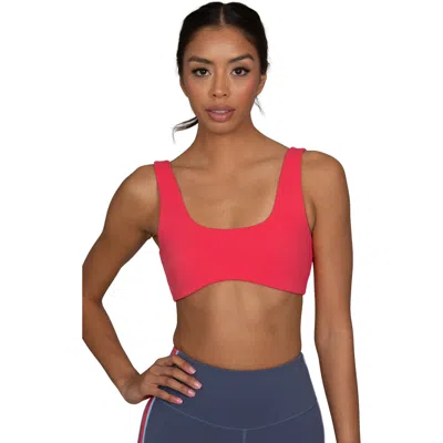 Gold Hinge Scoop Neck Strydeform Bra In Azalea