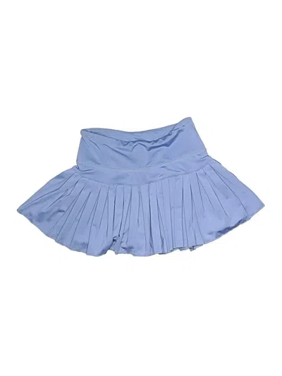 Pre-owned Gold Hinge Skort In Blue