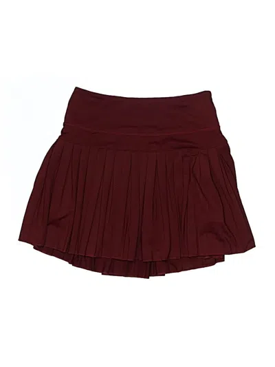 Pre-owned Gold Hinge Skort In Burgundy