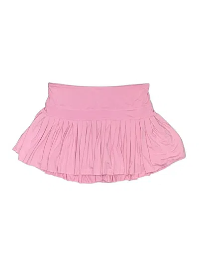 Pre-owned Gold Hinge Skort In Pink