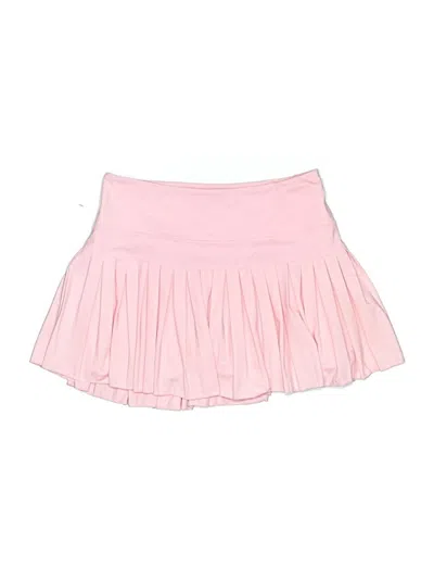 Pre-owned Gold Hinge Skort In Pink