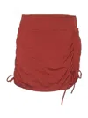 Gold Hinge Skort In Red