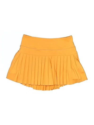 Pre-owned Gold Hinge Skort In Yellow