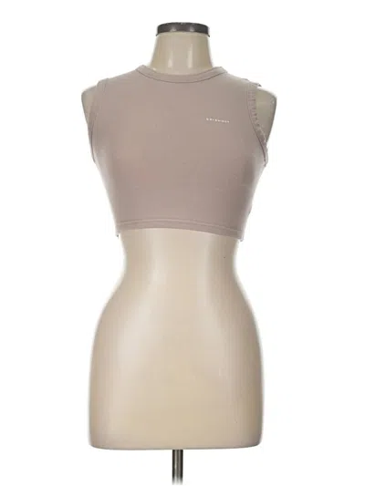 Pre-owned Gold Hinge Sleeveless T-shirt In Tan