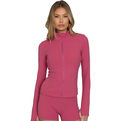 Gold Hinge Strydeform Jacket In Raspberry