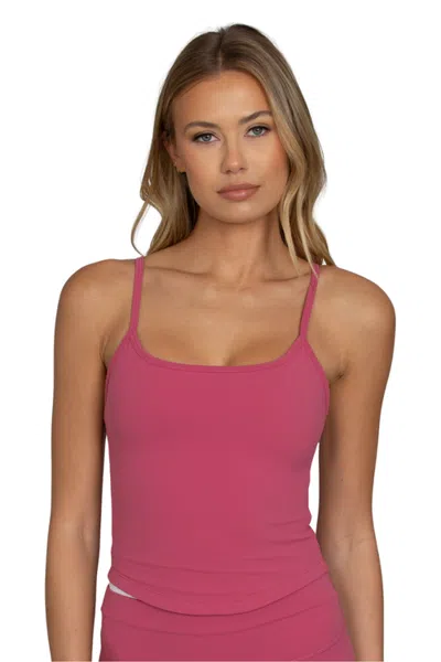 Gold Hinge Strydeform Tank In Raspberry