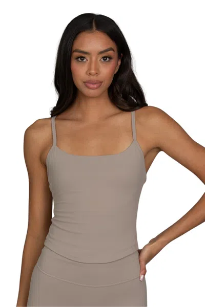 Gold Hinge Strydeform Tank In Taupe