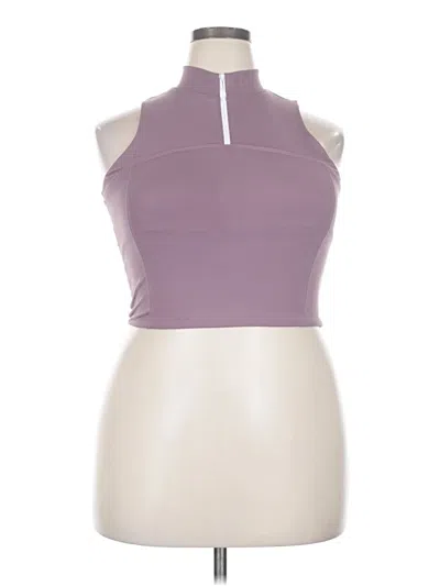 Gold Hinge Tank Top Purple Halter Neckline Tops