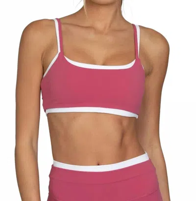 Gold Hinge Women's Double Layer Stryde Form Bra In Raspberry In Pink