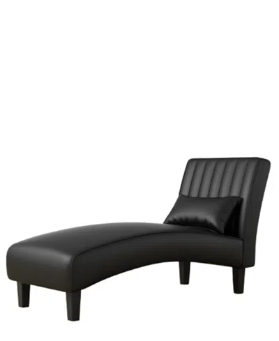 Gold Sparrow 23.5" Polyester Newport Channel Tufted Chaise Lounge, Created For Macy's