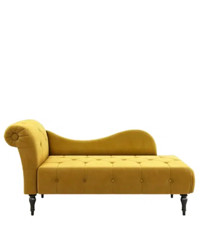 Gold Sparrow 32" Polyester Napa Diamond Tufted Chaise Lounge, Created For Macy's