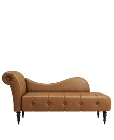 Gold Sparrow 32" Polyester Napa Diamond Tufted Chaise Lounge, Created For Macy's