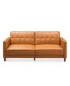 Gold Sparrow 77" Faux Leather Victoria Convertible Sofa Bed, Created For Macy's