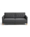 Gold Sparrow 77" Polyester Victoria Convertible Sofa Bed, Created For Macy's