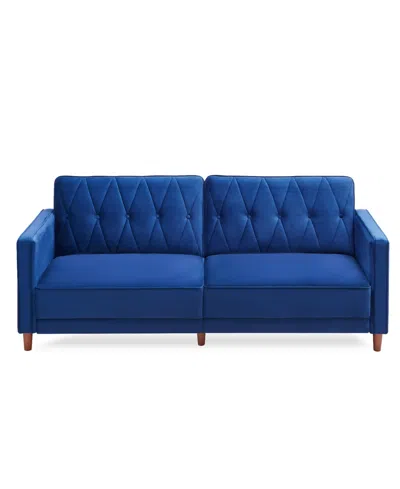 Gold Sparrow 77" Velvet Victoria Convertible Sofa Bed, Created For Macy's