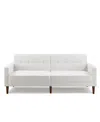 Gold Sparrow 80" Faux Fur Camden Convertible Sofa Bed, Created For Macy's